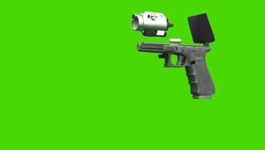 绿幕素材手枪ae抠图素材视频的预览图